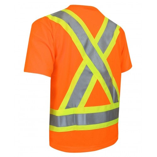 T-Shirt à manches courtes haute-visibilité, Quick-Dry