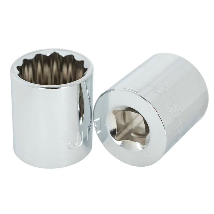 Ensemble de 12 douilles métriques à 12 pans, prise 3/8"