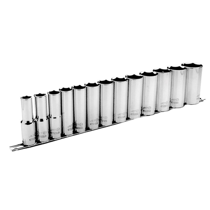 Ensemble de 13 douilles longues SAE à prise 1/2"