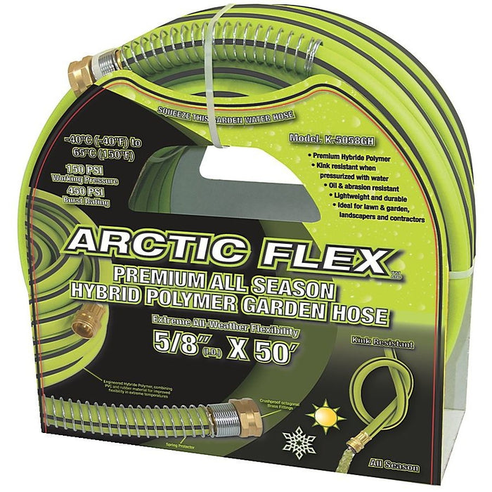 Boyau d'arrosage hybride ARCTIC FLEX™ 50'x5/8"