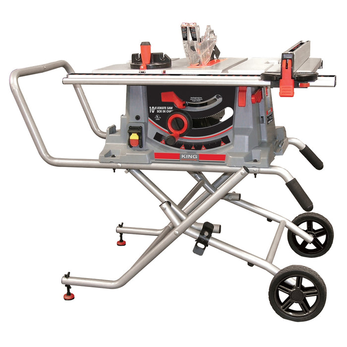 Banc de scie 10" avec support roulant, 15.0A