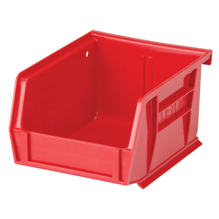 Bac de rangement en plastique 5" X 4" X 3" - Rouge