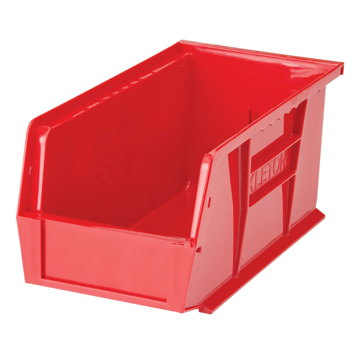 Bac de rangement en plastique 5.5" X 11" X 5" - Rouge