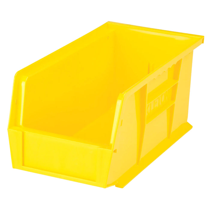 Bac de rangement en plastique 5.5" X 11" X 5" - Jaune