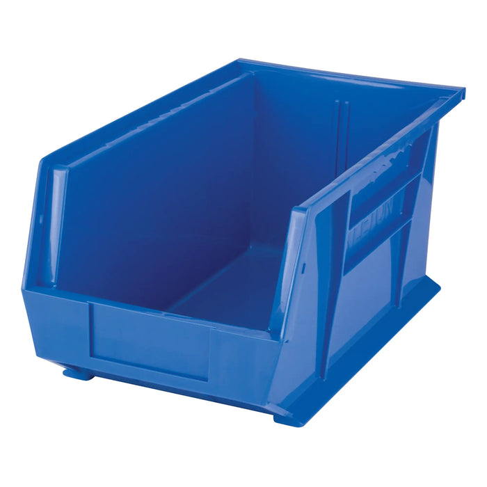 Bac de rangement en plastique 15" X 8" X 7" - Bleu