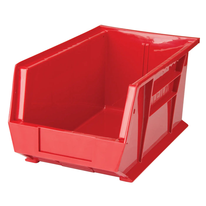 Bac de rangement en plastique 15" X 8" X 7" - Rouge