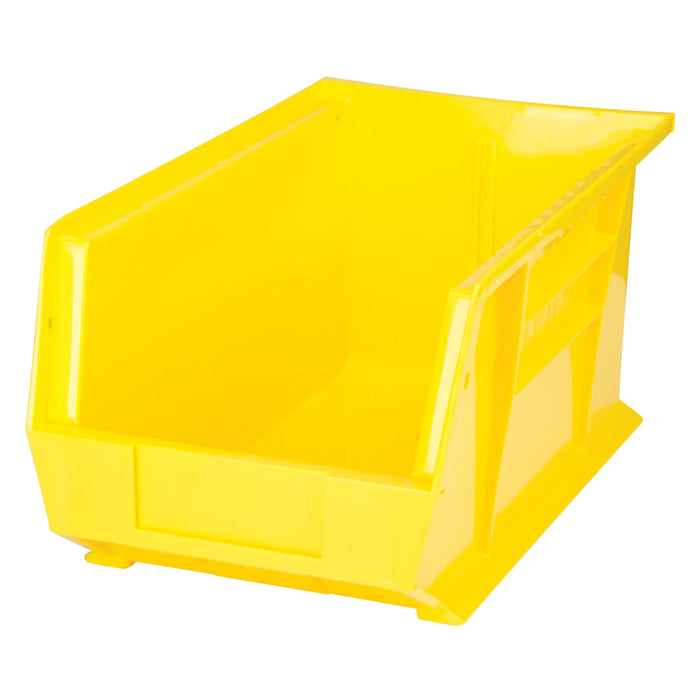 Bac de rangement en plastique 15" X 8" X 7" - Jaune