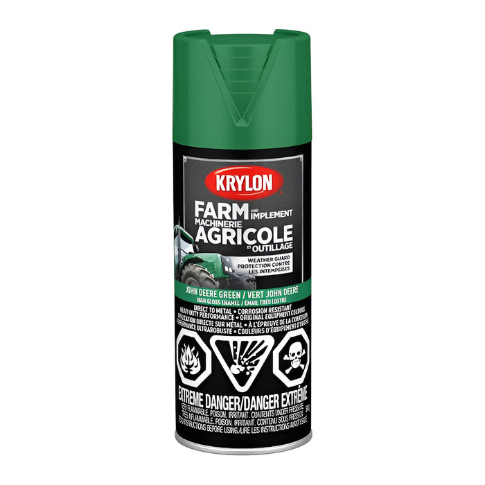 Peinture antirouille pour machinerie agricole - Vert John Deere - Fini lustré - 340 g