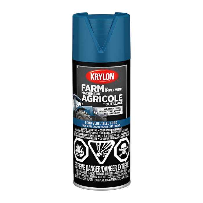 Peinture antirouille pour machinerie agricole - Bleu Ford - Fini lustré - 340 g
