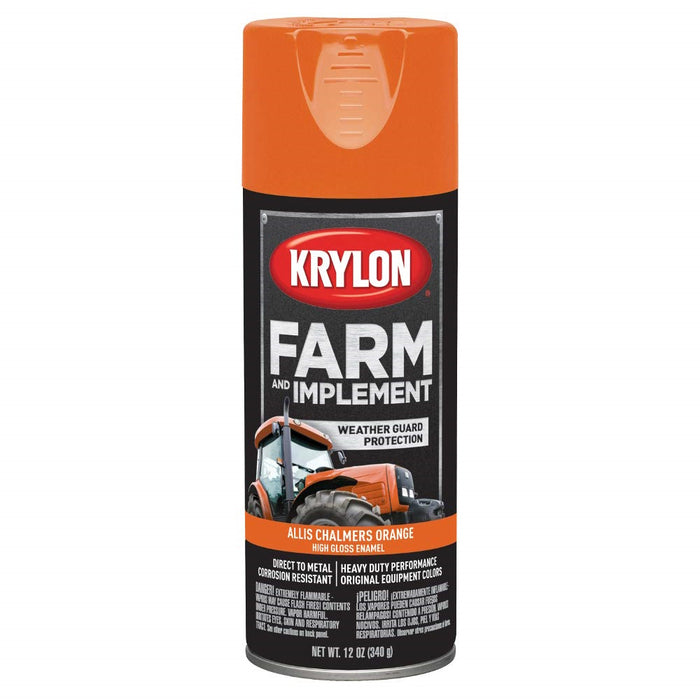 Peinture antirouille pour machinerie agricole - Orange Allis Chalmers - Fini lustré - 340 g