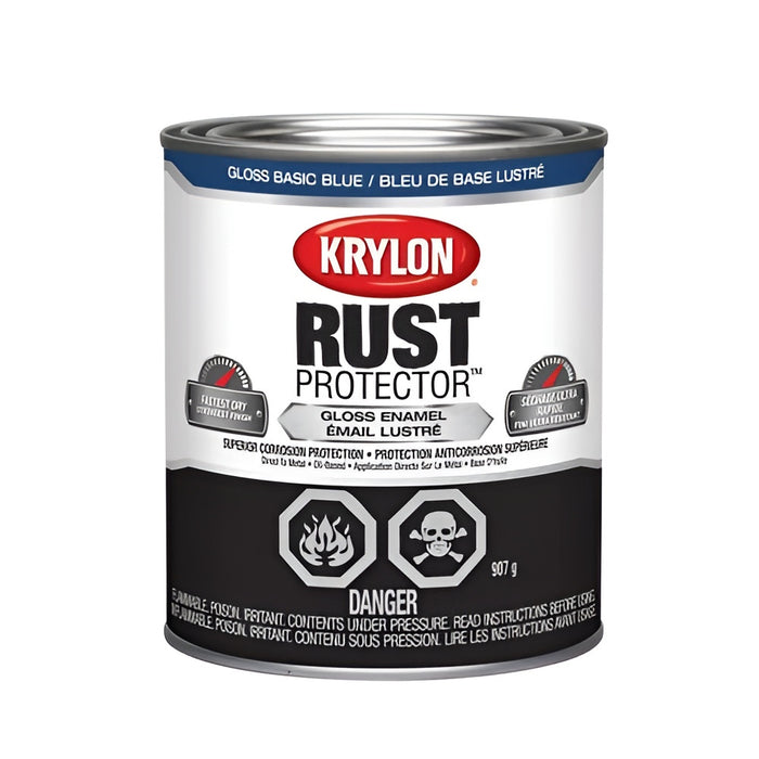 Peinture antirouille Rust Protector - Bleu basique - Fini lustré - 946 mL