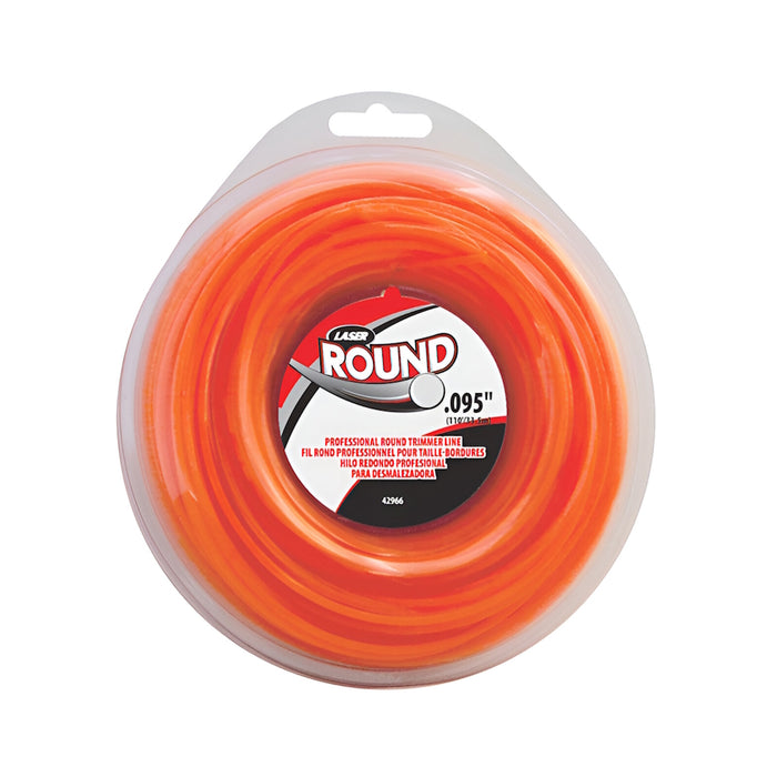 Fil rond pour coupe-bordures 0.095" x 110 ft, nylon orange