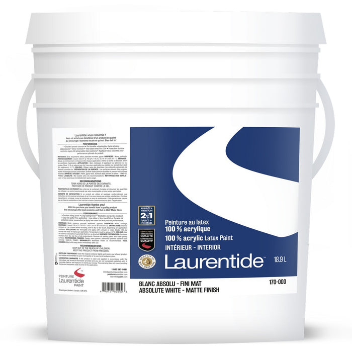 Peinture 2en1 Mat - Laurentide - 20L