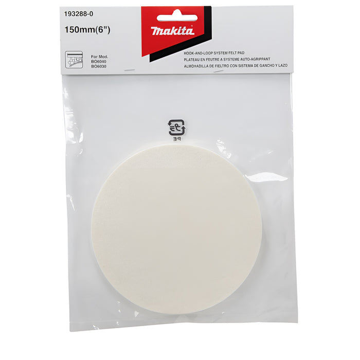 Disque de polissage en feutre de 6"