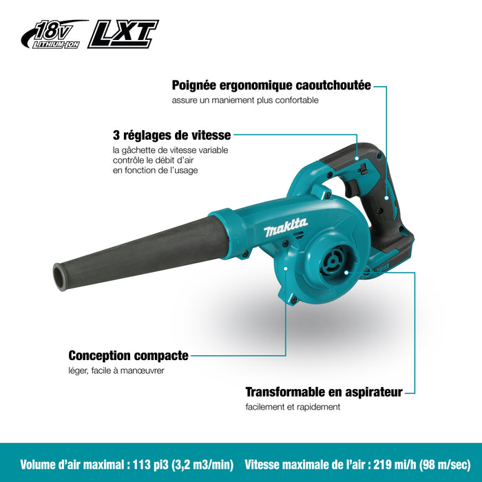Souffleur/aspirateur sans fil 18V - Outil seul