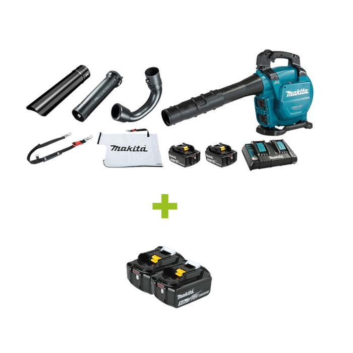 Ensemble de souffleur 36V 2 batteries 6.0 Ah et 2 batteries 5.0 Ah en prime