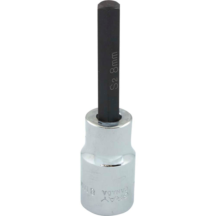 Douille à embout hexagonal à prise 1/2" (8 mm x 81 mm)