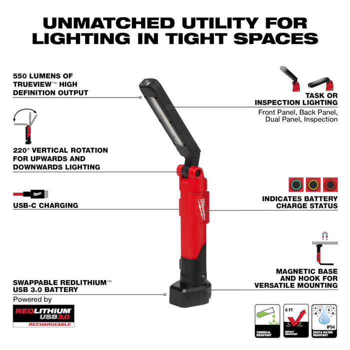 Lampe bâton REDLITHIUM