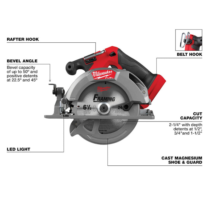 Scie circulaire M18 FUEL 6-1/2"