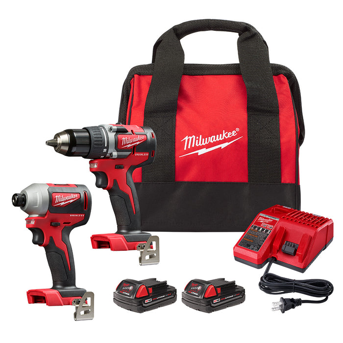 Ens. Perceuse-visseuse 1/2" Milwaukee® M18™ avec 2 batteries