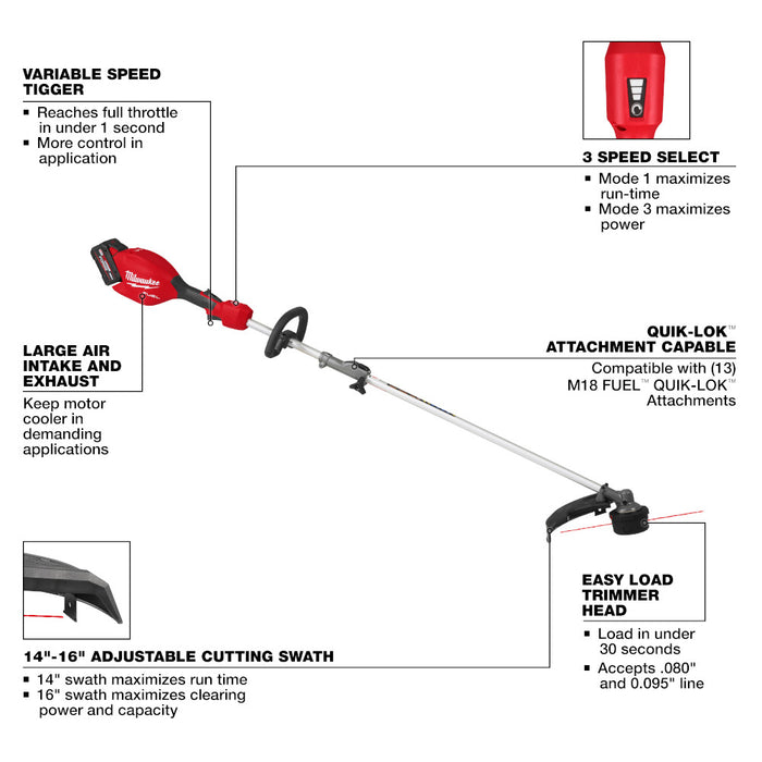 Ensemble de coupe-bordure M18 QUIK-LOK
