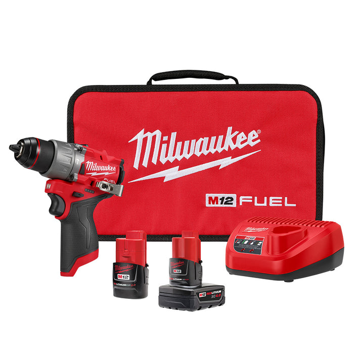 Ens. Perceuse-visseuse à percussions 1/2" M12 avec 2 batteries