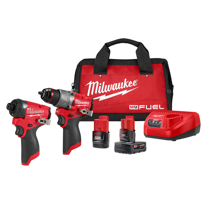 Ens. 2 outils Milwaukee® M12™ avec 2 batteries