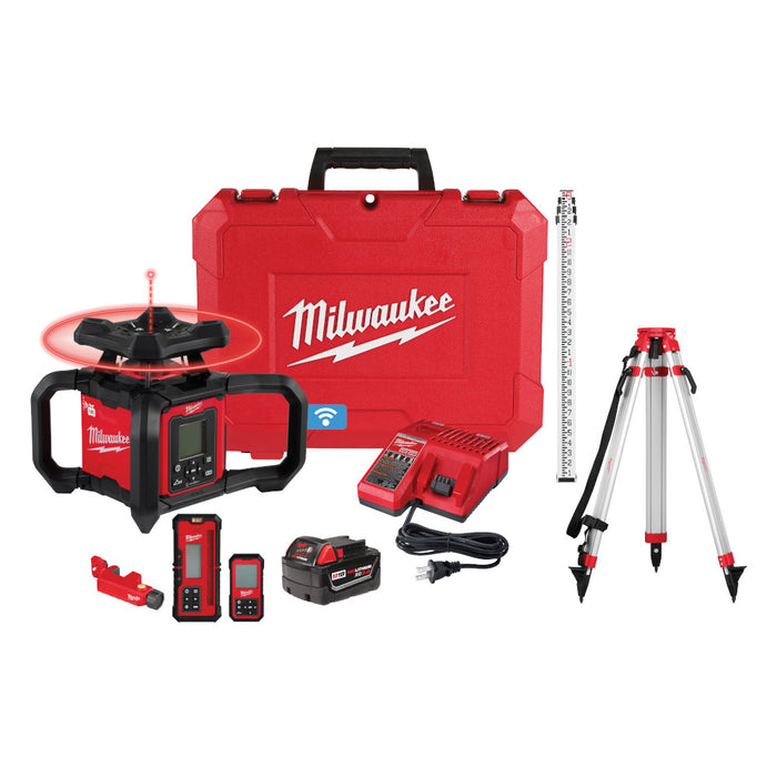 Ens. laser rotatif extérieur rouge 2 000 pieds