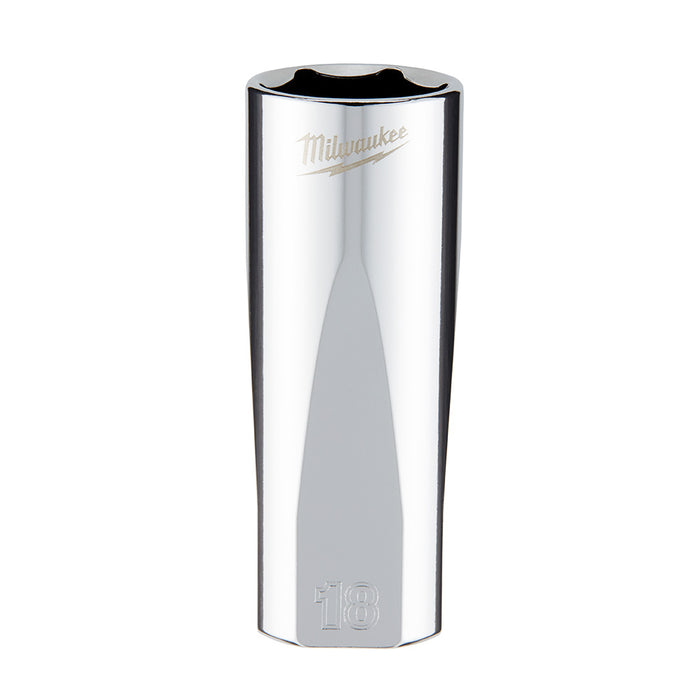 Douille profonde (18mm, prise 3/8") à 6 pans