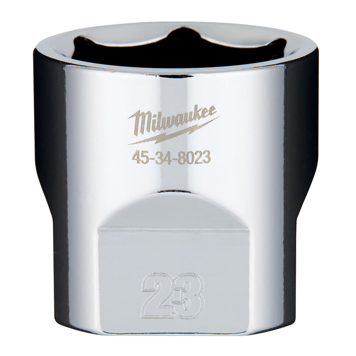 Douille 6 pans standard à 4 côtés (23 mm, prise 3/8")