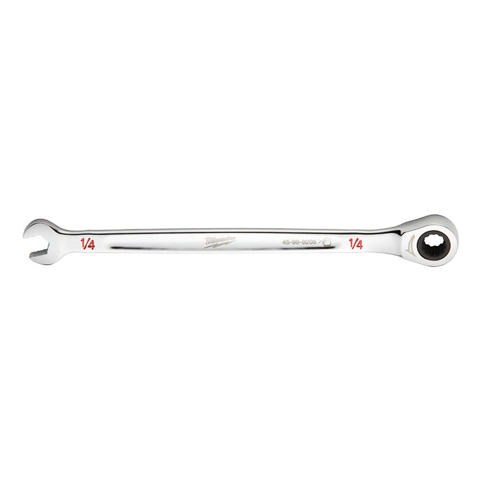 Clé à cliquet combinée plate 1/4"