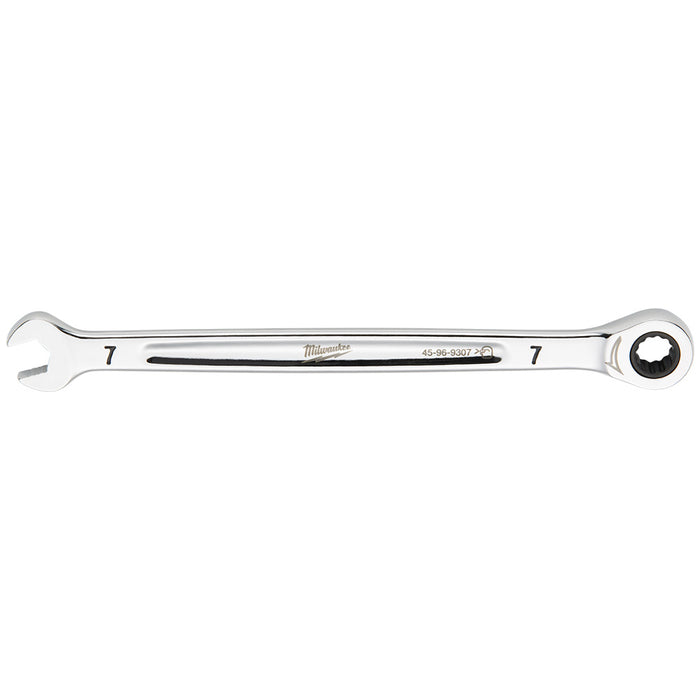 Clé à cliquet combinée plate 7mm
