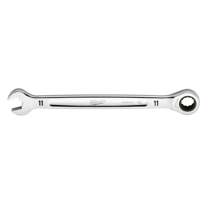 Clé à cliquet combinée plate 11mm