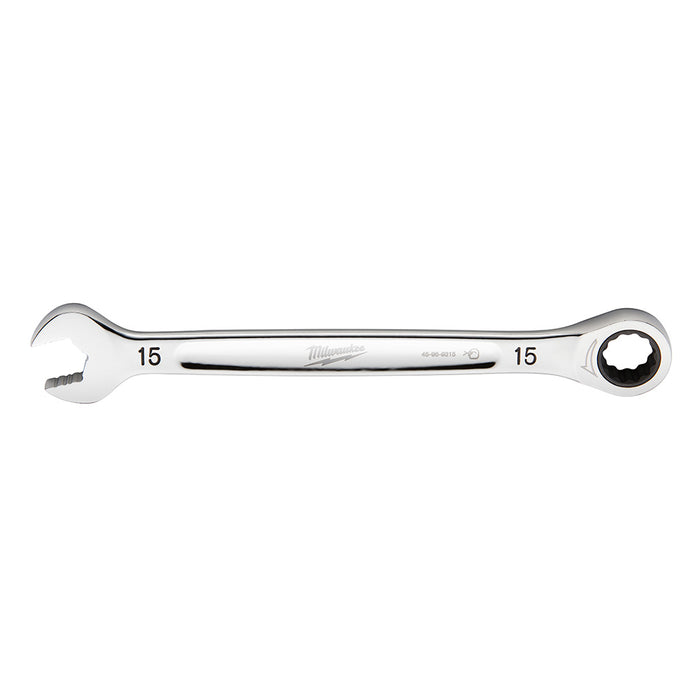 Clé à cliquet combinée plate 15mm
