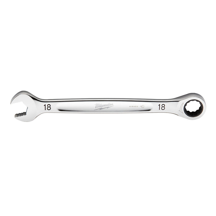 Clé à cliquet combinée plate 18mm