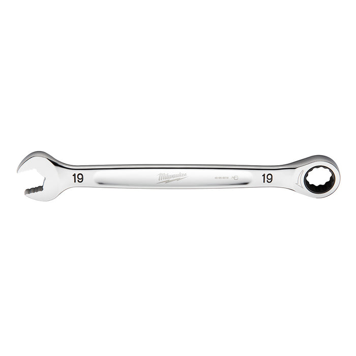 Clé à cliquet combinée plate 19mm