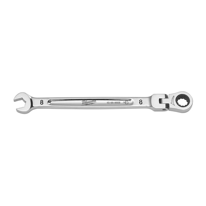 Clé à cliquet combinée articulée 8 mm