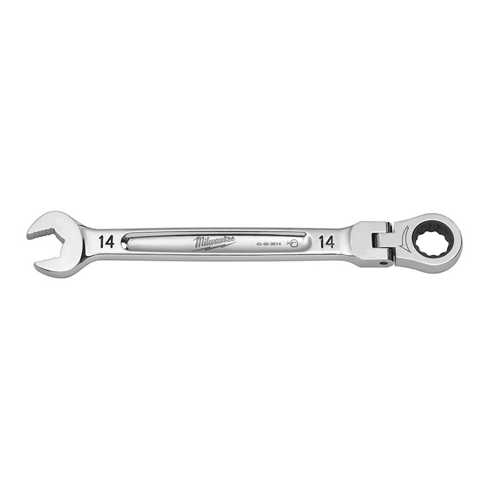 Clé à cliquet combinée articulée 14 mm