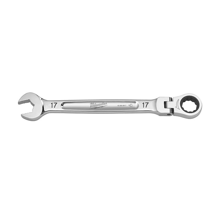 Clé à cliquet combinée articulée 17 mm
