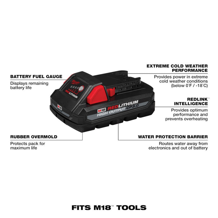 Batterie M18 Redlithium High Output CP3.0 Ah