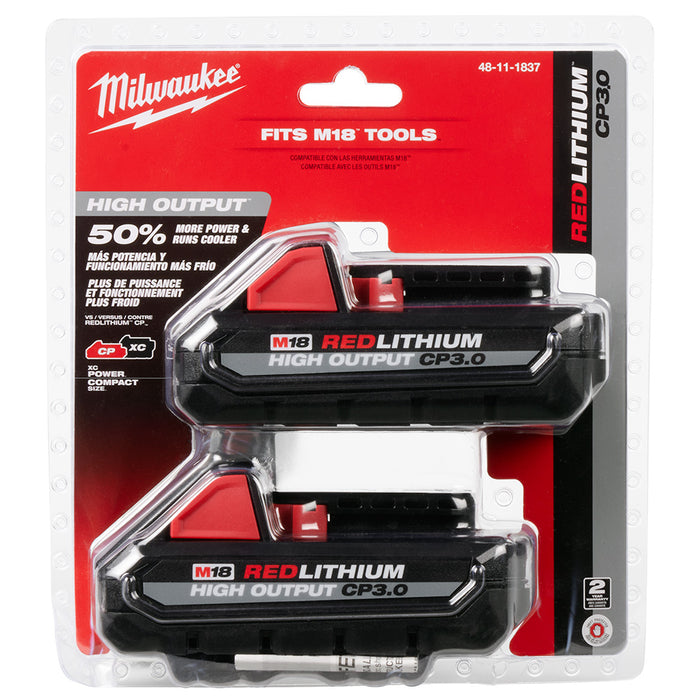 Ensemble de 2 batteries Redlithium M18 High Output CP3.0 Ah