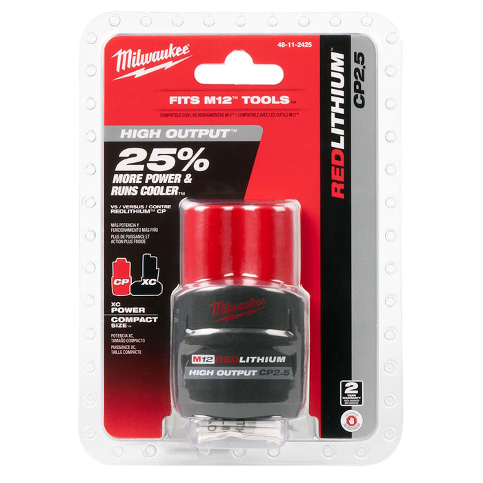 Batterie M12 Redlithium High Output 2.5 Ah