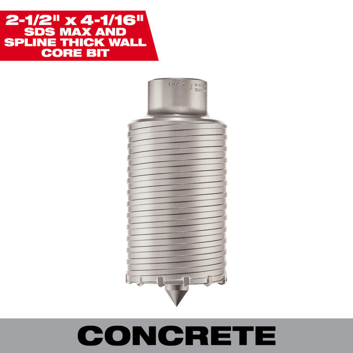 Carottier à deux pièces SDS-Max (2-1/2" X 4-1/16")