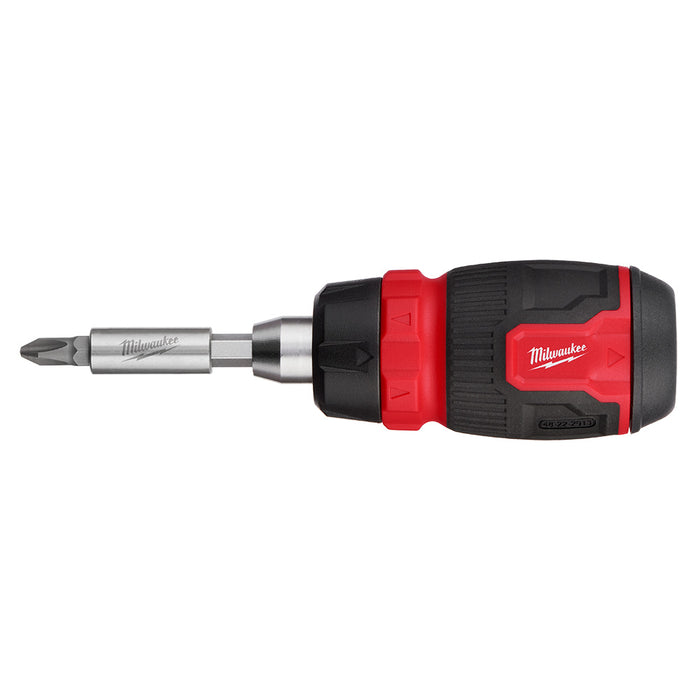Tournevis à cliquet compact à pointe interchangeable 8-en-1