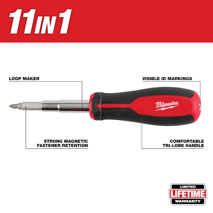 Tournevis multipointes 11-en-1 magnétique