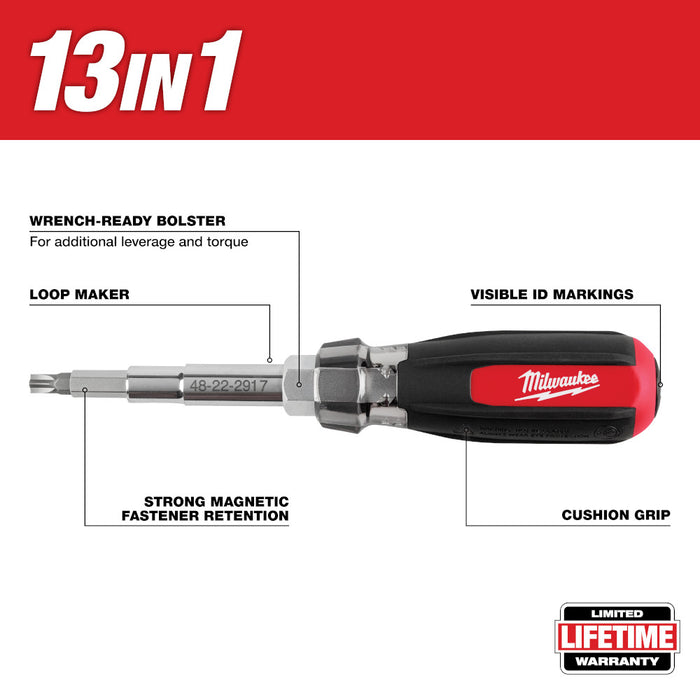 Tournevis multipointes 13-en-1 magnétique