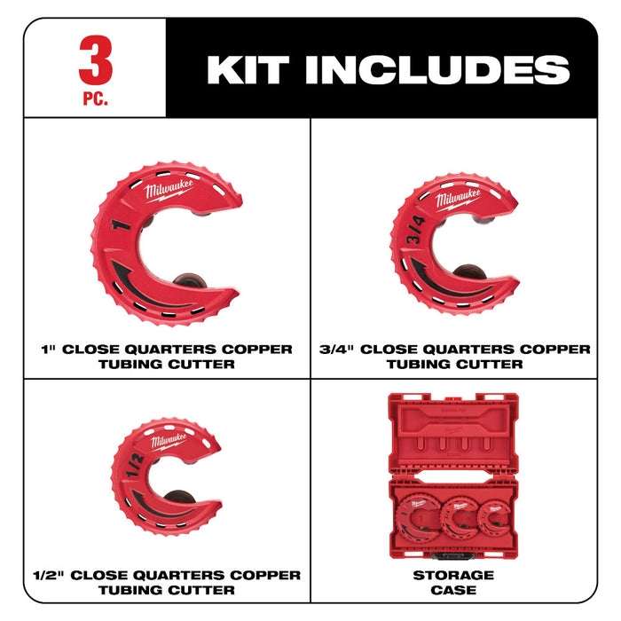 Ensemble de 3 coupe-tuyaux 1/2"-3/4"-1"
