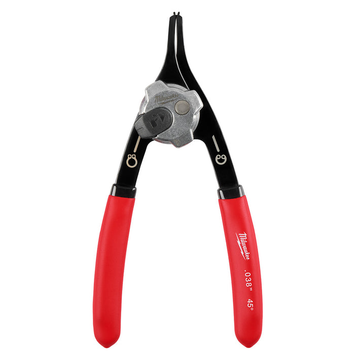 Pince à anneau de pression convertible 0.038", 45º