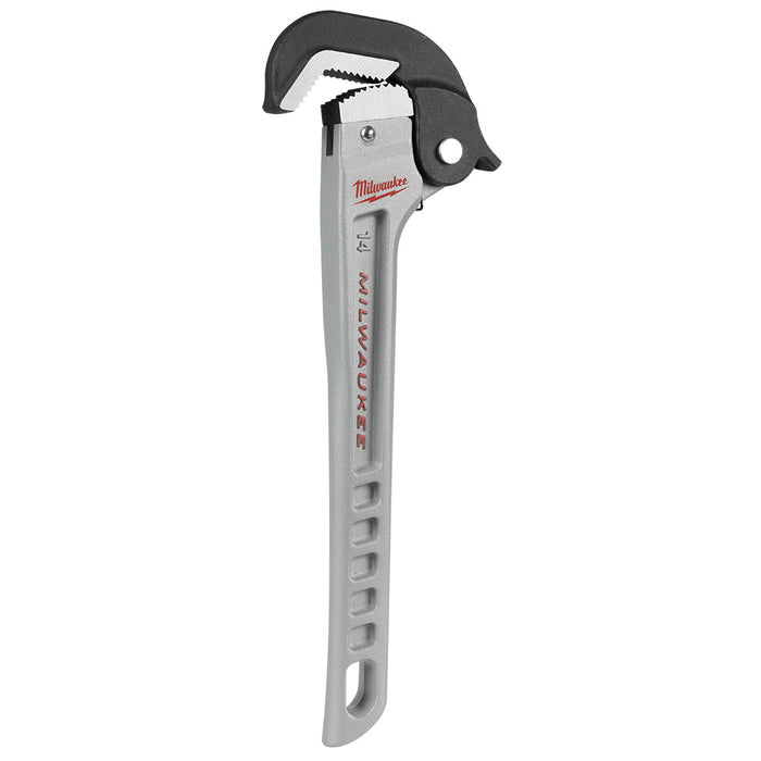 Clé à tuyau auto-ajustable en aluminium 14"