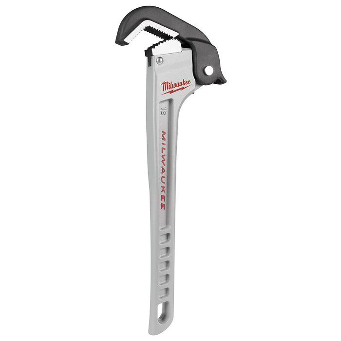 Clé à tuyau auto-ajustable en aluminium 18"